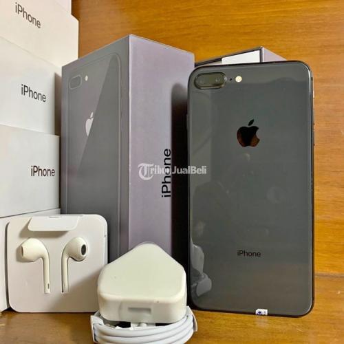 Apple iPhone 8 Plus 64GB Space Gray Mulus No Minus Fullset Bisa TT - Surabaya