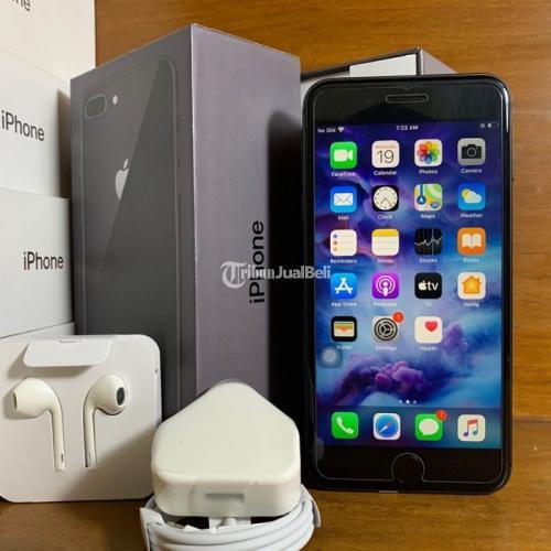 Apple iPhone 8 Plus 64GB Space Gray Mulus No Minus Fullset Bisa TT - Surabaya