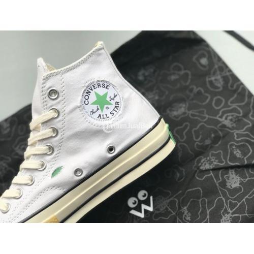 Converse Chuck Taylor 70s Hi White Sepatu Baru Size Lengkap