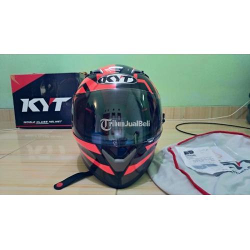 Helm KYT Falcon 2 Bekas Full Face Murah Size L Double Visor Normal di