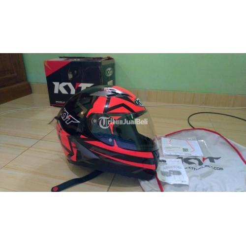 Helm KYT Falcon 2 Bekas Full Face Murah Size L Double Visor Normal di