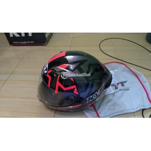 Helm KYT Falcon 2 Bekas Full Face Murah Size L Double Visor Normal di