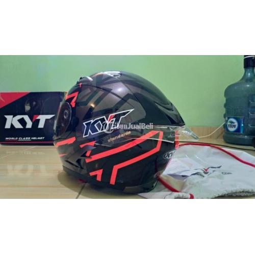 Helm KYT Falcon 2 Bekas Full Face Murah Size L Double Visor Normal di