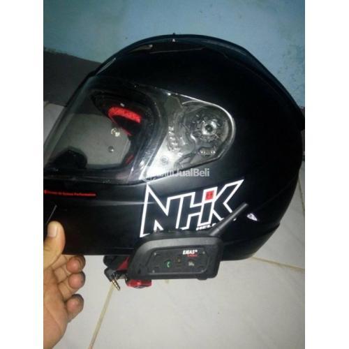 Helm NHK Full Fast Bekas Plus Intercom V6 Pro Normal No Minus Nego Murah - Jakarta