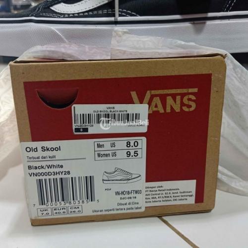 Ukuran sepatu sale vans old skool