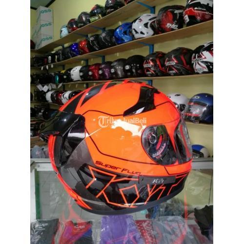 Helm KYT K2 Rider Super Fluo SNI+DOT Double Visor Unit Baru di