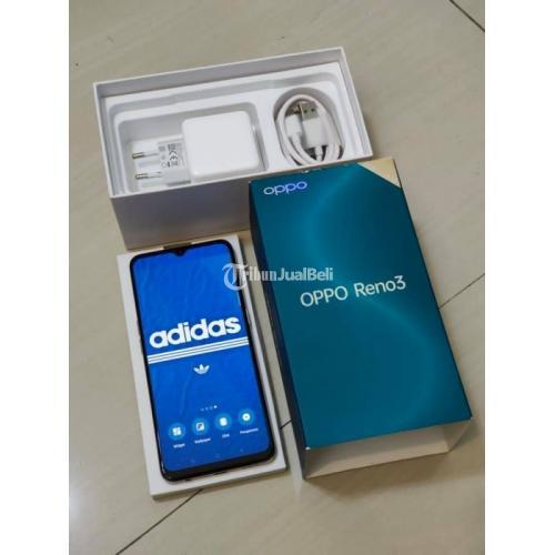 HP Oppo Reno3 Bekas Ram 8GB 128GB Warna Putih Murah Lengkap Normal di