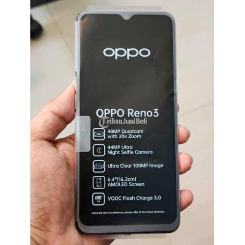 HP Oppo Reno3 Bekas Ram 8GB 128GB Warna Putih Murah Lengkap Normal di