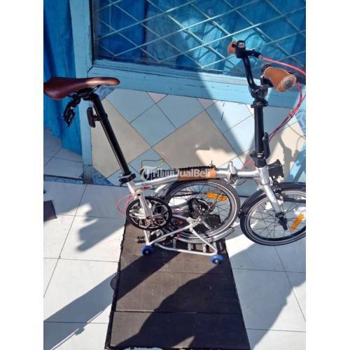 Sepeda Lipat Murah United Trifold 7S Bekas Lengkap Normal Upgrade