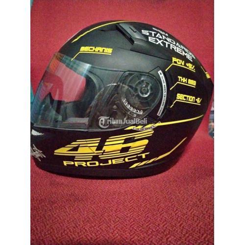 Helm KYT K2R Decal AGV Ukuran L Bekas Cat Ori Hitam Doff Visor Normal