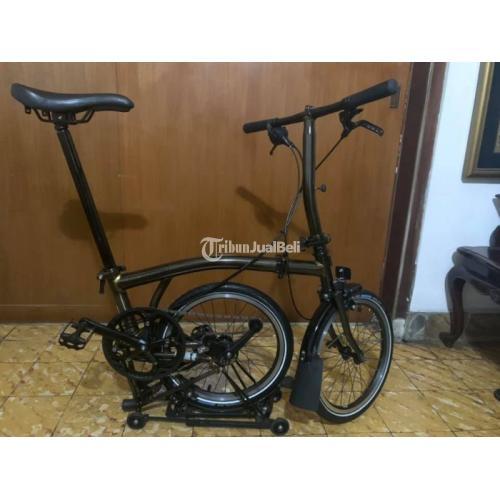 Sepeda Lipat Brompton Black Edition Raw Lacquer S2R Tahun 2018 Second - Jakarta
