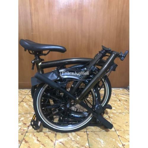 Sepeda Lipat Brompton Black Edition Raw Lacquer S2R Tahun 2018 Second - Jakarta