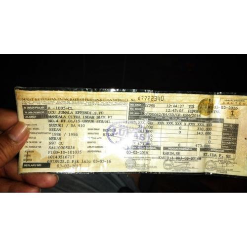 Mobil Suzuki Forsa GLX Bekas Tahun 1986 Harga Rp 20 Juta Nego Lengkap Murah - Jakarta