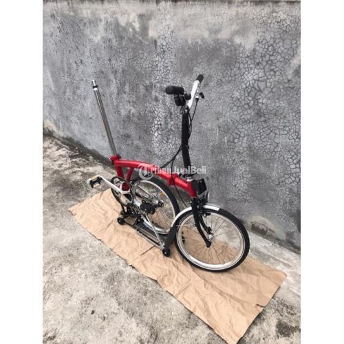 Sepeda Lipat Brompton M3R Red/Black BNIB 2020 Harga Nego di Jogja