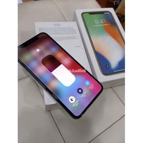 iPhone X 64GB Silver Ex X/A 100% Original Siap Reset Nominus - Semarang