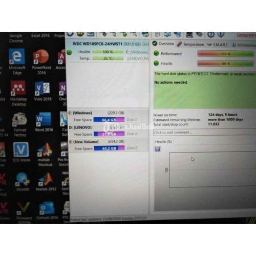 Laptop Lenovo Ideapad 700-15ISK Bekas Harga Rp 6,95 Juta Core i7 Murah - Medan