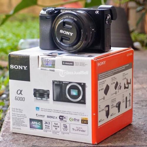 Kamera Mirrorless Sony A6000 Kit 16di50mm Garansi 1 Tahun Black Harga