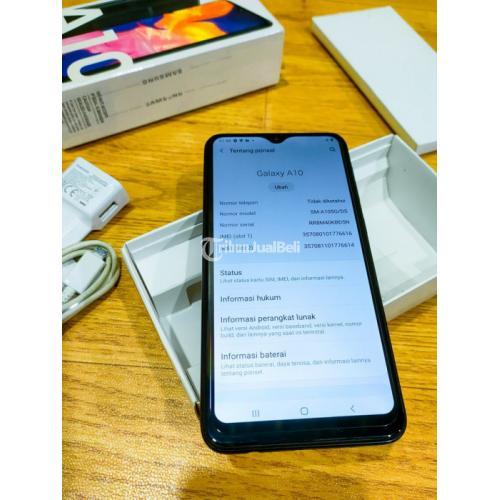 HP Samsung Galaxy A10 Fullset Bekas Fungsi Normal No Minus - Solo