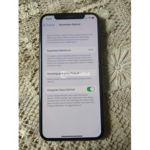 HP iPhone X 64GB Bekas Fungsi Normal iCloud Kosong Baterai 81% - Bandung