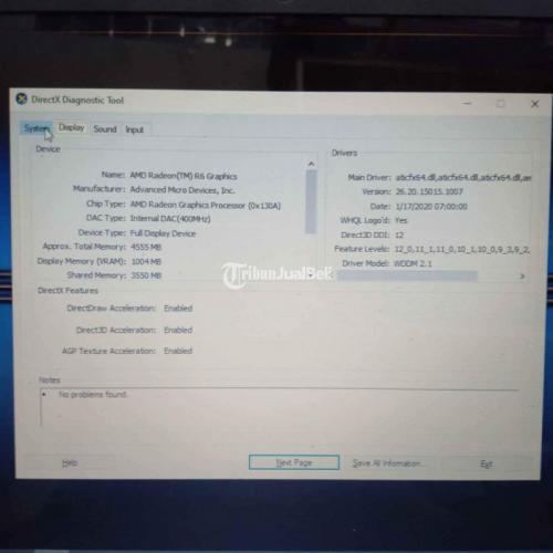 Laptop Hp Pavilion 15 Amd A10di7300 Bekas Normal Harga Nego di
