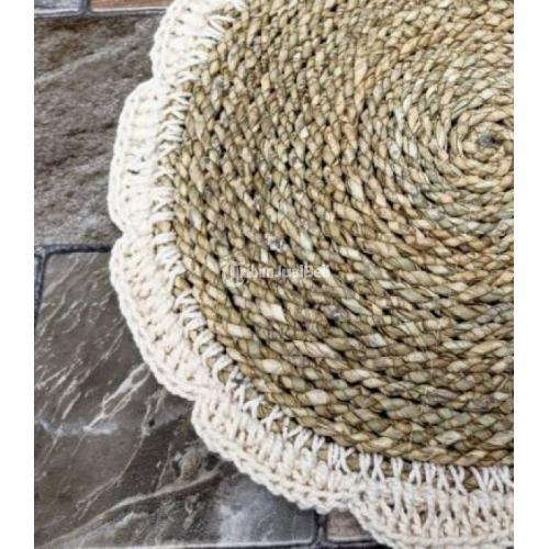 Kerajinan Anyaman Placemat Seagrass Renda Diameter 36cm - Jogja