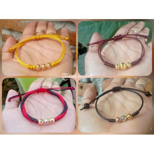 Kerajinan Gelang Tali Satin Variasi Tersedia Banyak Warna - Klaten