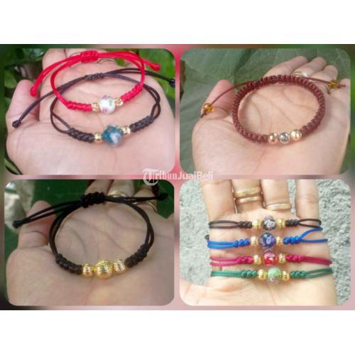 Kerajinan Gelang Tali Satin Variasi Tersedia Banyak Warna - Klaten