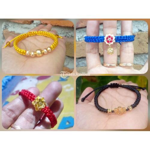 Kerajinan Gelang Tali Satin Variasi Tersedia Banyak Warna - Klaten