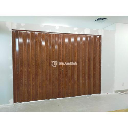 Partisi Ruangan Bahan Plastik Pvc Motif Serat Kayu Di Jakarta Selatan