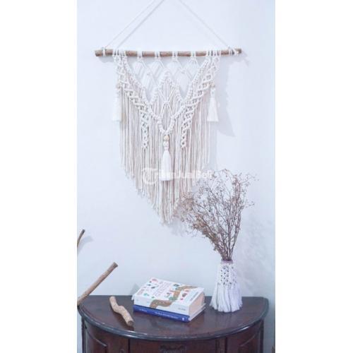 Kerajinan Hiasan Dinding Makrame Uk 50x59 Bisa Custom - Bandung