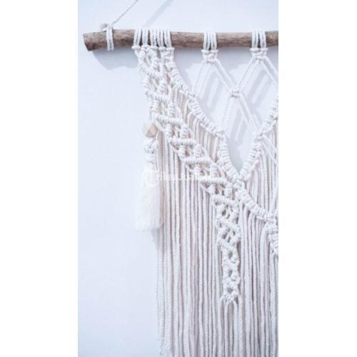 Kerajinan Hiasan Dinding Makrame Uk 50x59 Bisa Custom - Bandung