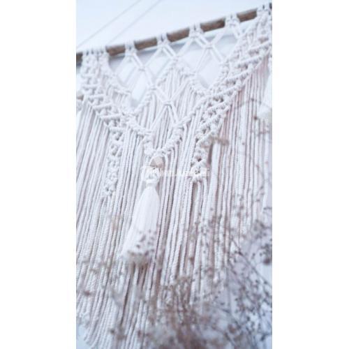 Kerajinan Hiasan Dinding Makrame Uk 50x59 Bisa Custom - Bandung