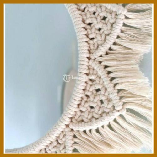 Kerajinan Cermin Bulat Macrame Dreamhomestore Handmade - Bandung