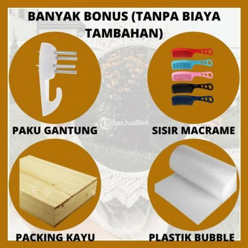 Kerajinan Cermin Bulat Macrame Dreamhomestore Handmade - Bandung