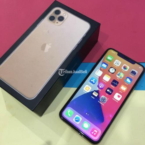 HP iPhone 11 Pro Max 256GB Gold Bekas Fullset Mulus No Minus - Semarang