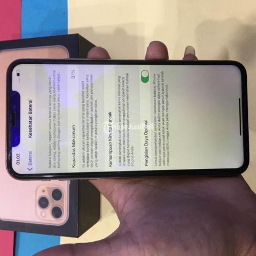 HP iPhone 11 Pro Max 256GB Gold Bekas Fullset Mulus No Minus - Semarang