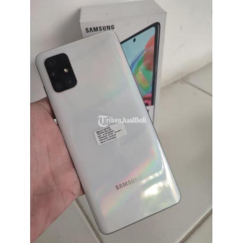 HP Samsung A71 RAM 8/128GB Fullset Warna Putih Bekas Mulus - Semarang