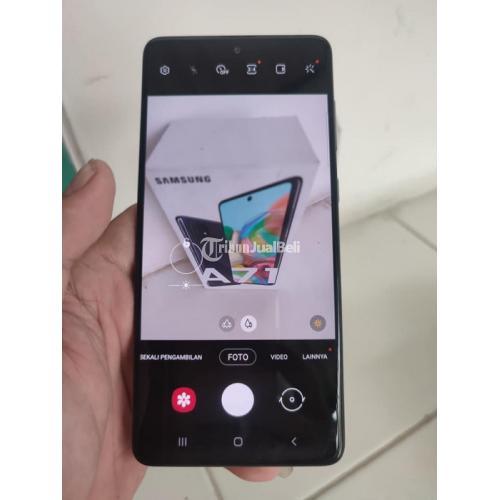HP Samsung A71 RAM 8/128GB Fullset Warna Putih Bekas Mulus - Semarang