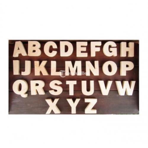 Kerajinan Huruf Timbul Kayu Jati Font dan Ukuran Sesuai Request - Jember