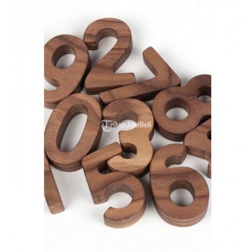 Kerajinan Huruf Timbul Kayu Jati Font dan Ukuran Sesuai Request - Jember