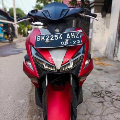 Motor Yamaha Aerox 155 VVA 2018 Red Bekas Pajak Hidup Surat Lengkap Nego - Medan