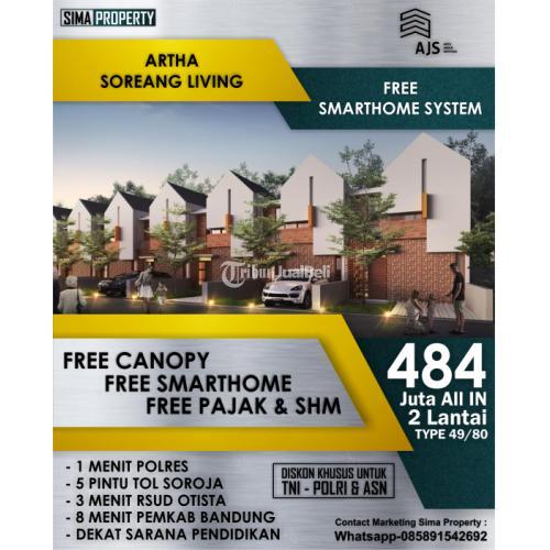 Dijual Rumah Tipe 49 dan 59 2 Kamar Lokasi Strategis Harga Murah - Bandung