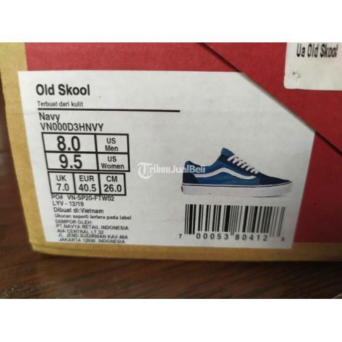 Sepatu Vans Old Skool Navy Resmi PT Navya BNIB Original Size US