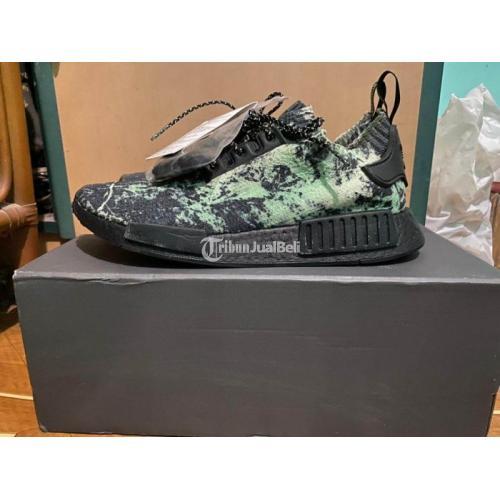 Sepatu Adidas NMD R1 Green Marble Original Color Boost Ukuran Us