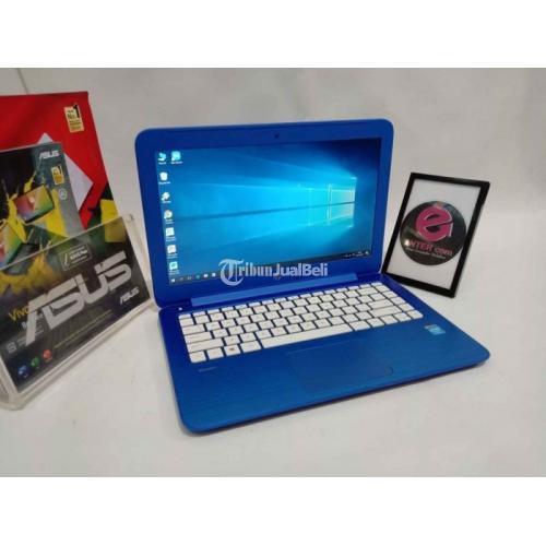 Laptop HP Stream Notebook PC 13 Kondisi Bekas Warna Biru Garasi 1 Bulan