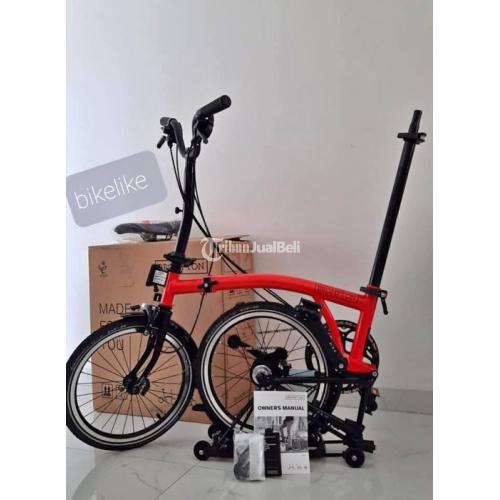 Sepeda Lipat Brompton M6R Red Rocket Baru Gress Spesial Edition