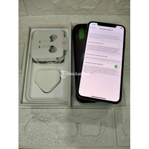 HP Apple iPhone X 64GB Bekas Fullset Mulus Nominus Siap Pakai Normal - Semarang