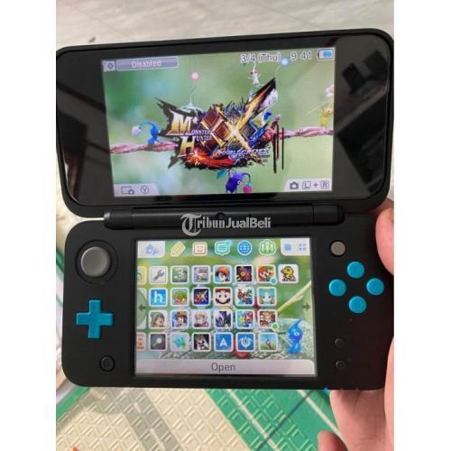 Konsol Nintendo New 2DS XL Blue Black 32Gb Luma Full Games Second
