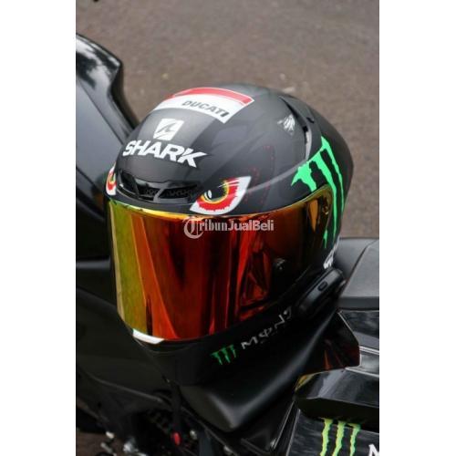 Helm Full Face KYT TT Course (Shark) Size M Bekas Bagus Fullset di