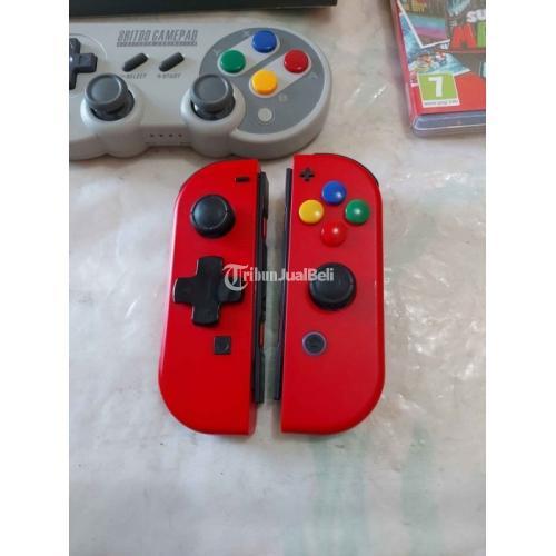 Joycon Red 8bitdo SF30 Pro Mario Odyssey Second Mulus Like New di ...